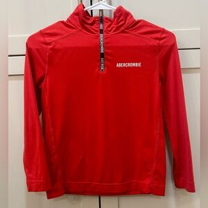 Boys Abercrombie Red Long Sleeve Pullover